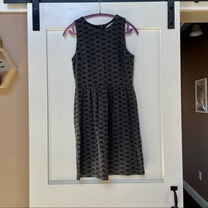 LOFT knee length geometric pattern dress